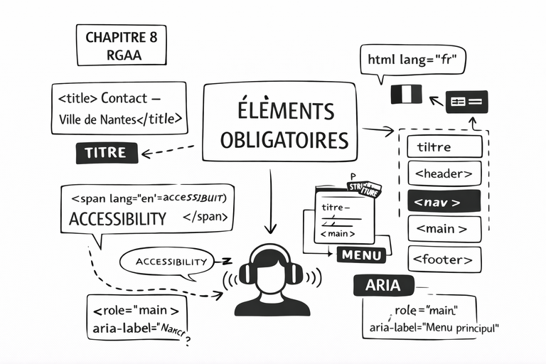 Illustration pour l'article relatif au chapitre 8 : Eléments obligatoires