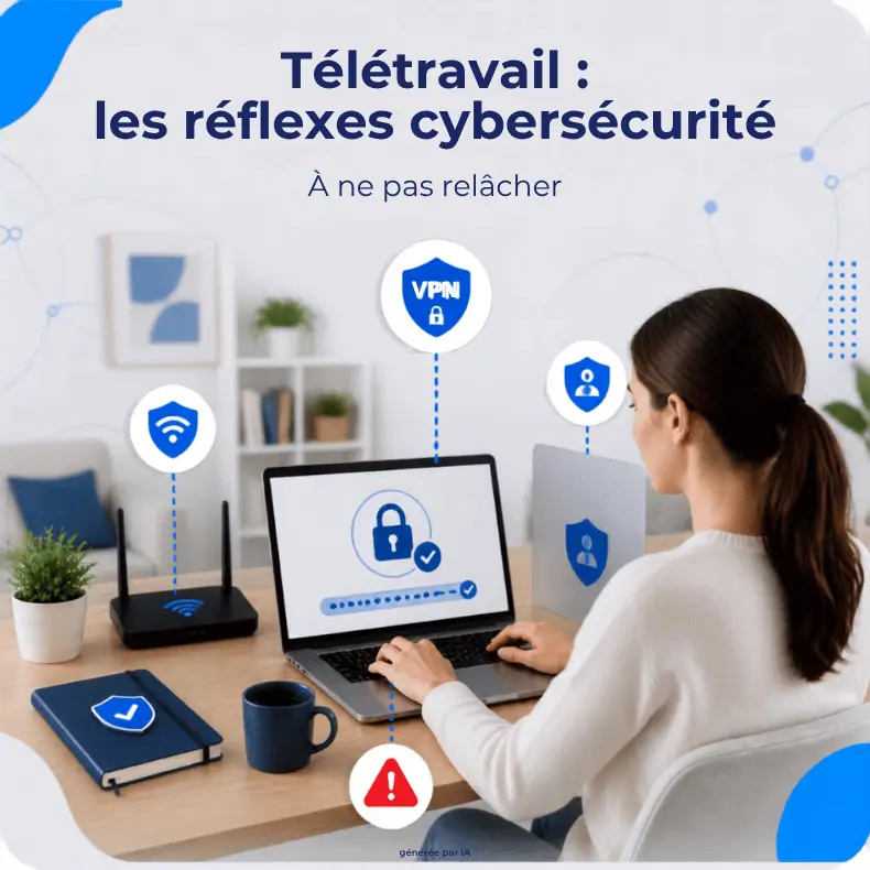 Télétravail : réflexes cybersécurité