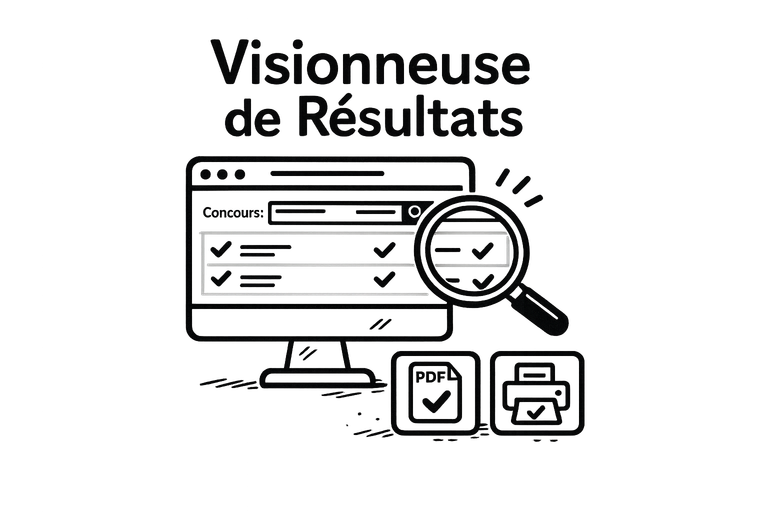 Ecran de l'outil de visualisation RGAA