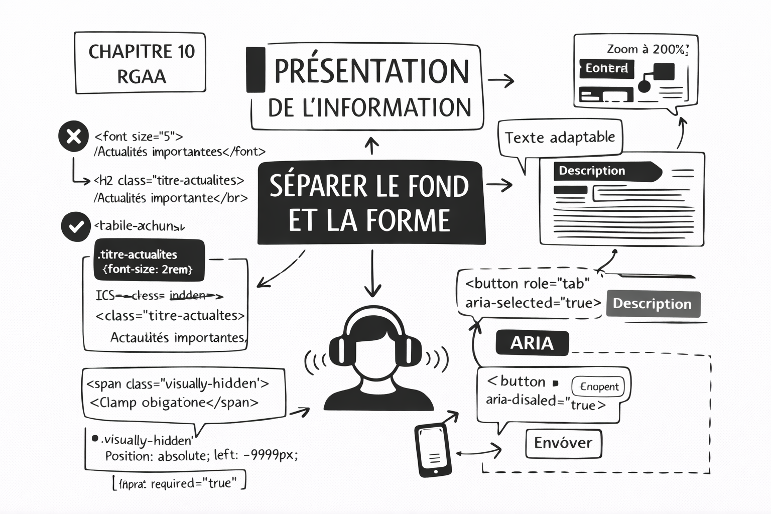 Illustration pour l'article relatif au chapitre 10 : Présentation de l'information