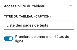 Illustration montrant les attributs ajoutés au bloc de gestion des tableaux