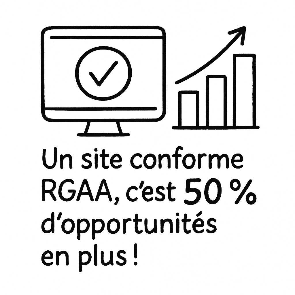 Un site conforme et accessible, c'est 50% d'opportunités en plus !