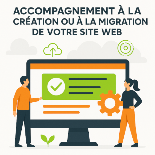Description : Accompagnement à la création d'un site web