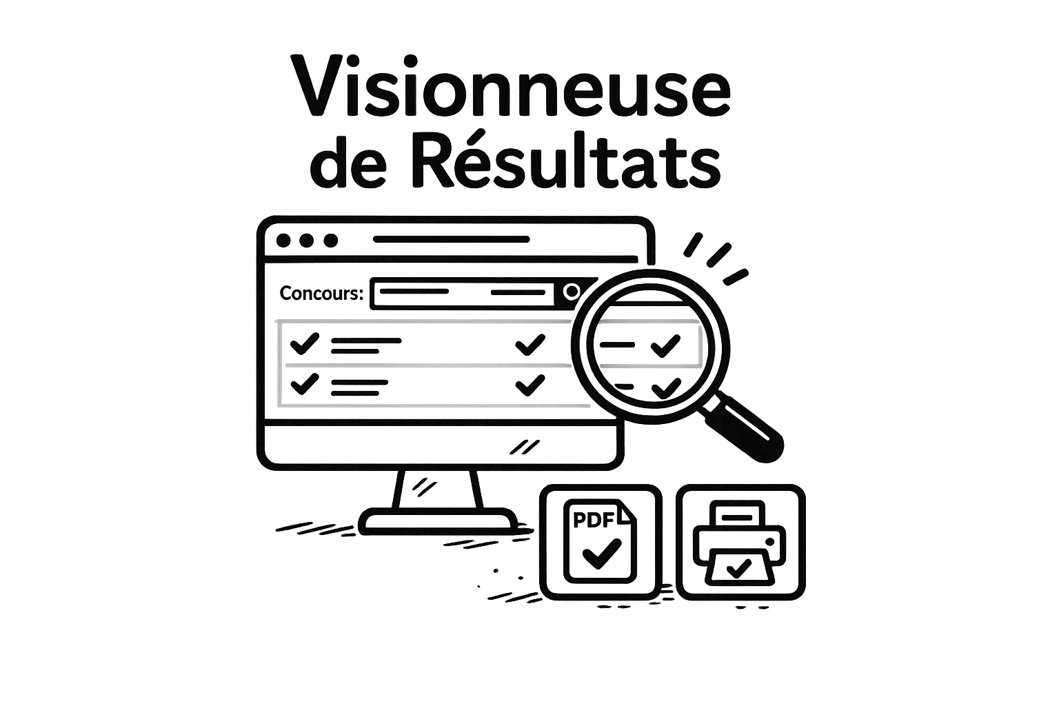 Ecran de l'outil de visualisation RGAA